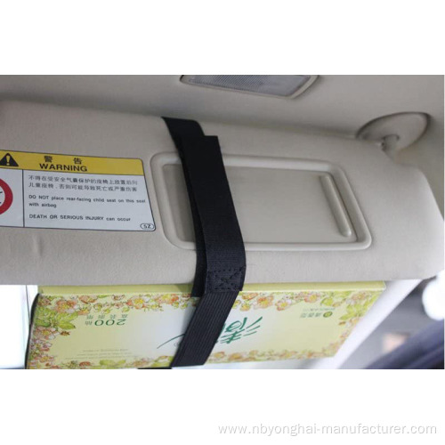 Car headrest tissue holder